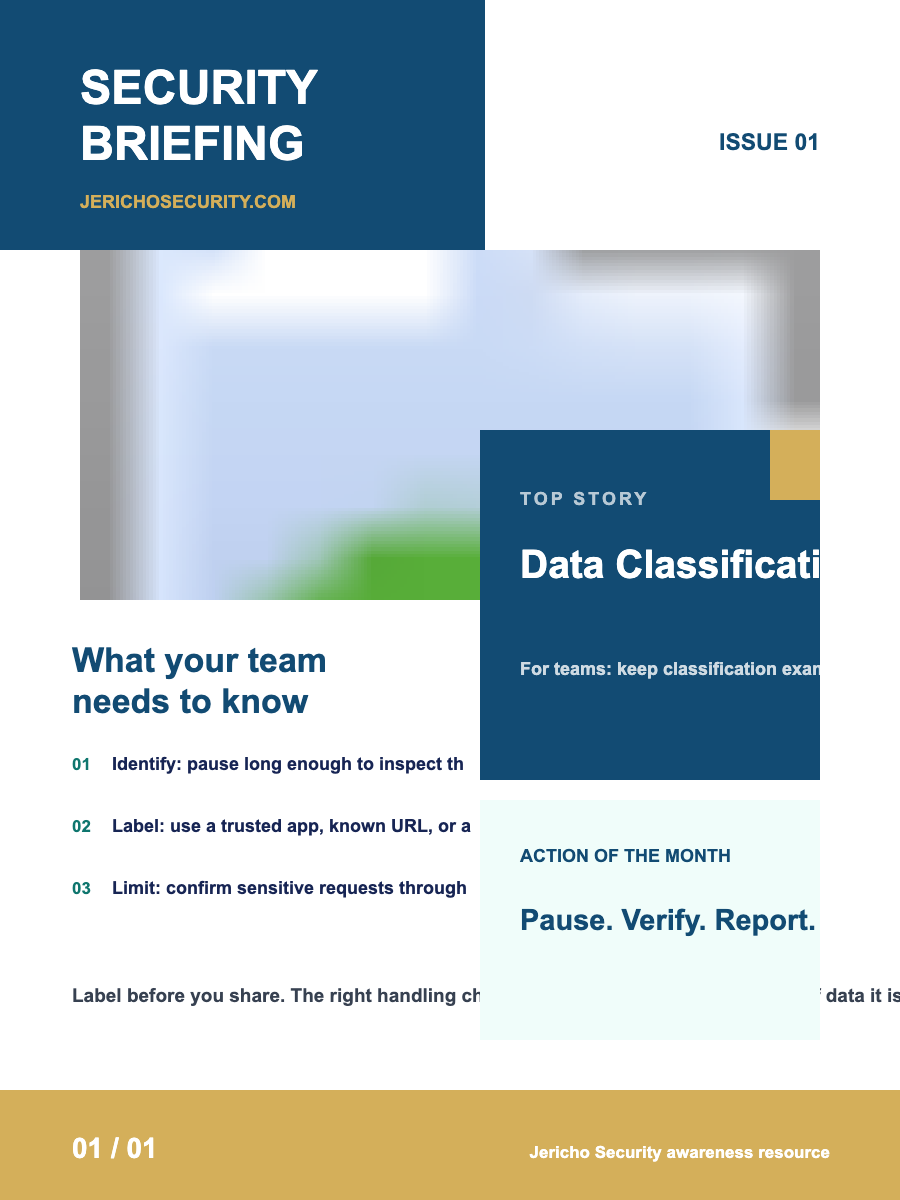 Data Classification: practical team habit guide. preview